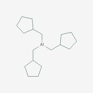 molecular formula C18H33Al B14639625 Tris(cyclopentylmethyl)alumane CAS No. 54542-98-2