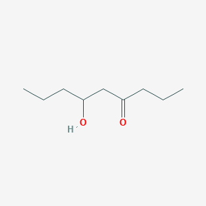 molecular formula C9H18O2 B14639738 6-Hydroxy-4-nonanone CAS No. 52762-53-5