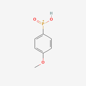 molecular formula C7H8O3P+ B14639828 (4-Methoxyphenyl)phosphinic acid CAS No. 53534-65-9