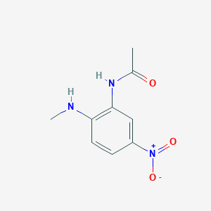 molecular formula C9H11N3O3 B14639888 N-[2-(Methylamino)-5-nitrophenyl]acetamide CAS No. 53987-29-4