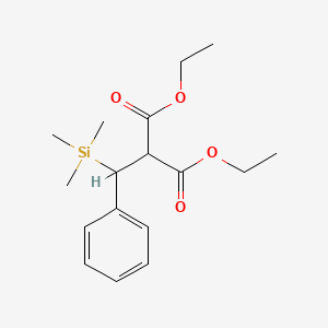 molecular formula C17H26O4Si B14639932 Diethyl [phenyl(trimethylsilyl)methyl]propanedioate CAS No. 54056-54-1