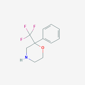 molecular formula C11H12F3NO B1463994 2-Phenyl-2-(trifluoromethyl)morpholine CAS No. 1315366-84-7