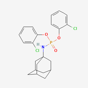 molecular formula C22H24Cl2NO3P B14639955 N-bis(2-chlorophenoxy)phosphoryladamantan-1-amine CAS No. 54119-68-5