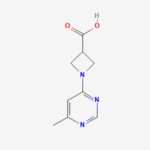 molecular formula C9H11N3O2 B1463996 1-(6-Methylpyrimidin-4-yl)azetidine-3-carboxylic acid CAS No. 1339503-71-7