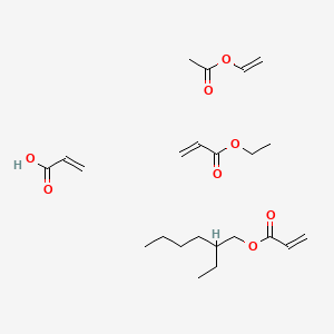 molecular formula C23H38O8 B14639963 Ethenyl acetate;2-ethylhexyl prop-2-enoate;ethyl prop-2-enoate;prop-2-enoic acid CAS No. 54579-45-2
