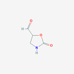 molecular formula C4H5NO3 B1463997 2-Oxooxazolidine-5-carbaldehyde CAS No. 1374163-36-6