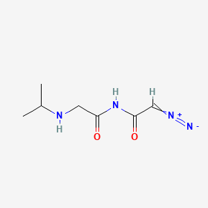 molecular formula C7H12N4O2 B14639973 N-Diazoacetylglycine isopropylamide CAS No. 52819-98-4