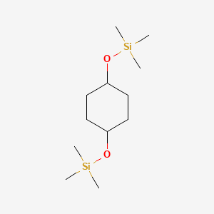 molecular formula C12H28O2Si2 B14639976 Silane, [1,4-cyclohexanediylbis(oxy)]bis[trimethyl- CAS No. 55724-30-6