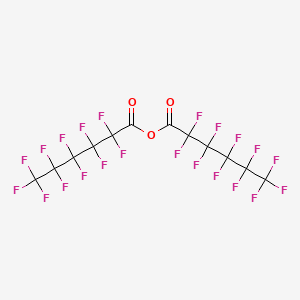 molecular formula C12F22O3 B1463998 2,2,3,3,4,4,5,5,6,6,6-Undecafluorohexanoyl 2,2,3,3,4,4,5,5,6,6,6-undecafluorohexanoate CAS No. 308-13-4
