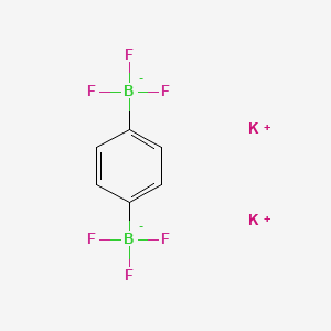 molecular formula C6H4B2F6K2 B1464000 Dipotassium phenylene-1,4-bistrifluoroborate CAS No. 1150655-08-5
