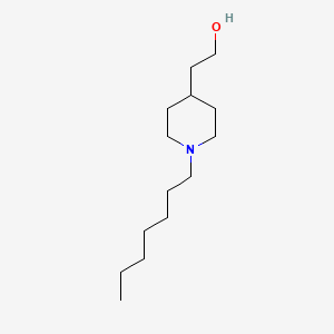 molecular formula C14H29NO B1464002 2-(1-Heptylpiperidin-4-yl)ethan-1-ol CAS No. 141430-52-6