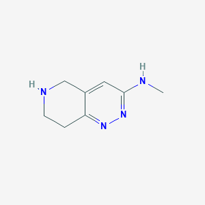 molecular formula C8H12N4 B1464003 N-methyl-5H,6H,7H,8H-pyrido[4,3-c]pyridazin-3-amine CAS No. 1315367-59-9