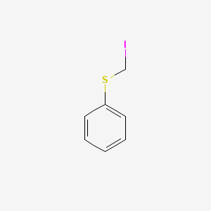 molecular formula C7H7IS B14640057 Benzene, [(iodomethyl)thio]- CAS No. 51849-22-0