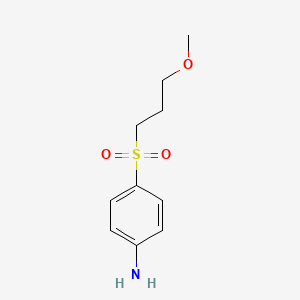molecular formula C10H15NO3S B1464008 4-(3-Methoxypropanesulfonyl)aniline CAS No. 1247164-58-4