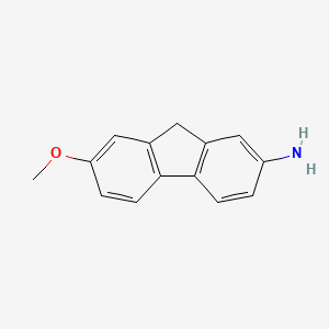 molecular formula C14H13NO B14640095 7-Methoxy-9h-fluoren-2-amine CAS No. 52057-78-0