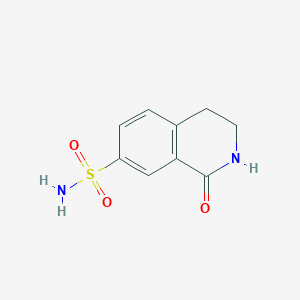 molecular formula C9H10N2O3S B1464010 1-Oxo-1,2,3,4-tetrahydroisoquinoline-7-sulfonamide CAS No. 885273-77-8