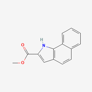 molecular formula C14H11NO2 B14640142 Methyl 1H-benzo[G]indole-2-carboxylate CAS No. 55970-07-5
