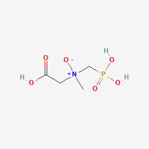 molecular formula C4H10NO6P B14640145 Carboxy-N-methyl-N-(phosphonomethyl)methanamine N-oxide CAS No. 53792-64-6