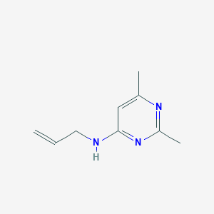 molecular formula C9H13N3 B1464017 2,6-dimethyl-N-prop-2-enylpyrimidin-4-amine CAS No. 170355-34-7