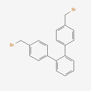 molecular formula C20H16Br2 B14640183 1,2-Bis(4-bromomethylphenyl)benzene CAS No. 55759-13-2