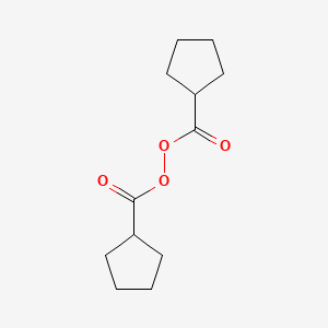molecular formula C12H18O4 B14640190 Cyclopentanecarbonyl cyclopentanecarboperoxoate CAS No. 54808-54-7
