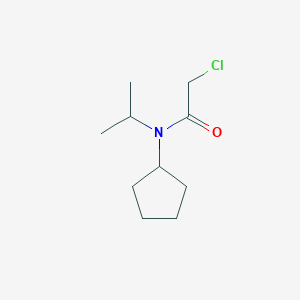 molecular formula C10H18ClNO B1464023 2-chloro-N-cyclopentyl-N-(propan-2-yl)acetamide CAS No. 1311314-61-0