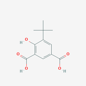 molecular formula C12H14O5 B14640271 5-tert-Butyl-4-hydroxybenzene-1,3-dicarboxylic acid CAS No. 54471-88-4