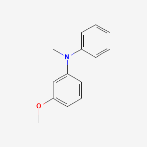 molecular formula C14H15NO B14640273 Benzenamine, 3-methoxy-N-methyl-N-phenyl- CAS No. 54263-65-9