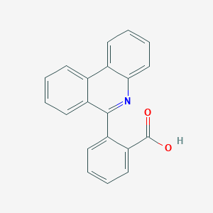 molecular formula C20H13NO2 B14640353 Benzoic acid, 2-(6-phenanthridinyl)- CAS No. 54893-50-4
