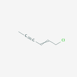 molecular formula C6H7Cl B14640360 1-Chlorohex-2-EN-4-yne CAS No. 53247-02-2