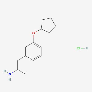 1-[3-(Cyclopentyloxy)phenyl]propan-2-amine hydrochloride