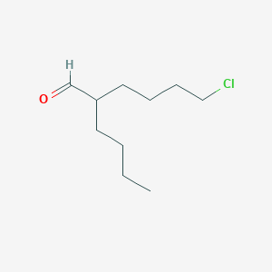 molecular formula C10H19ClO B14640397 2-Butyl-6-chlorohexanal CAS No. 52387-39-0