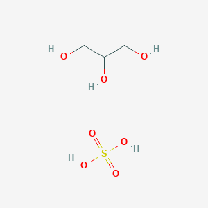 molecular formula C3H10O7S B14640415 Propane-1,2,3-triol;sulfuric acid CAS No. 52229-63-7