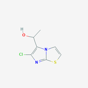 1-{6-Chloroimidazo[2,1-b][1,3]thiazol-5-yl}ethan-1-ol