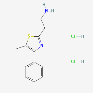 2-(5-Methyl-4-phenyl-1,3-thiazol-2-yl)ethan-1-amine dihydrochloride