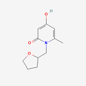 4-hydroxy-6-methyl-1-(tetrahydrofuran-2-ylmethyl)pyridin-2(1H)-one