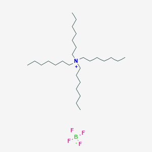 molecular formula C28H60BF4N B14640536 N,N,N-Triheptylheptan-1-aminium tetrafluoroborate CAS No. 52089-69-7