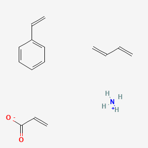 molecular formula C15H21NO2 B14640620 Azanium;buta-1,3-diene;prop-2-enoate;styrene CAS No. 52383-49-0