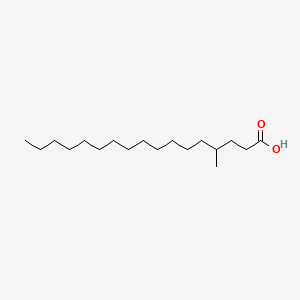 molecular formula C18H36O2 B14640634 Heptadecanoic acid, 4-methyl- CAS No. 53696-26-7