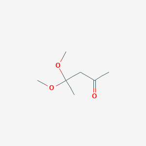 molecular formula C7H14O3 B14640637 4,4-Dimethoxypentan-2-one CAS No. 56422-92-5