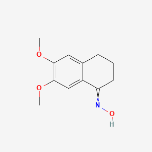 molecular formula C12H15NO3 B14640754 N-(6,7-dimethoxy-3,4-dihydro-2H-naphthalen-1-ylidene)hydroxylamine CAS No. 52401-41-9
