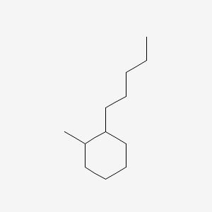 molecular formula C12H24 B14640779 1-Methyl-2-pentylcyclohexane CAS No. 54411-01-7