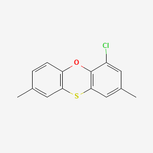 molecular formula C14H11ClOS B14640793 Phenoxathiin, 4-chloro-2,8-dimethyl- CAS No. 56348-80-2