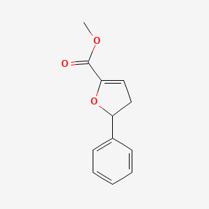 molecular formula C12H12O3 B14640838 Methyl 5-phenyl-4,5-dihydrofuran-2-carboxylate CAS No. 56111-51-4