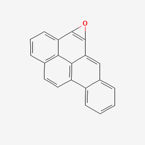 molecular formula C20H10O B14640863 Benzo(1,2)pyreno(4,5-b)oxirene CAS No. 52876-26-3
