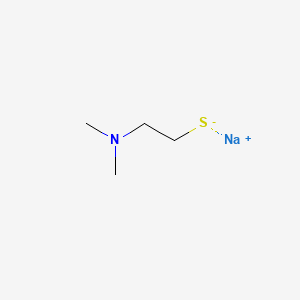molecular formula C4H10NNaS B14640886 Ethanethiol, 2-(dimethylamino)-, sodium salt CAS No. 55931-94-7