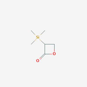 molecular formula C6H12O2Si B14640916 3-(Trimethylsilyl)oxetan-2-one CAS No. 56510-32-8