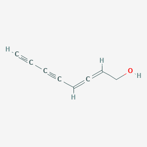 molecular formula C8H6O B14641015 Octa-2,3-dien-5,7-diyn-1-OL CAS No. 51864-98-3
