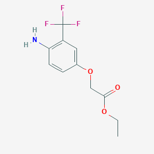 Ethyl 4-amino-3-trifluoromethylphenoxyacetate