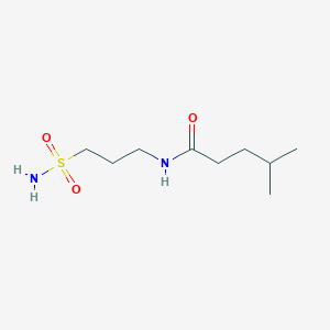 molecular formula C9H20N2O3S B1464103 4-methyl-N-(3-sulfamoylpropyl)pentanamide CAS No. 1250682-57-5